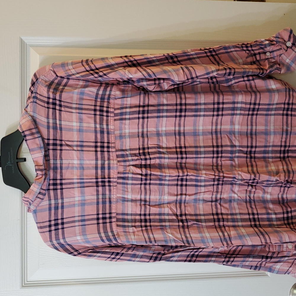 Time N Tru Pink Plaid Button-Up Shirt XXL - Picture 5 of 5